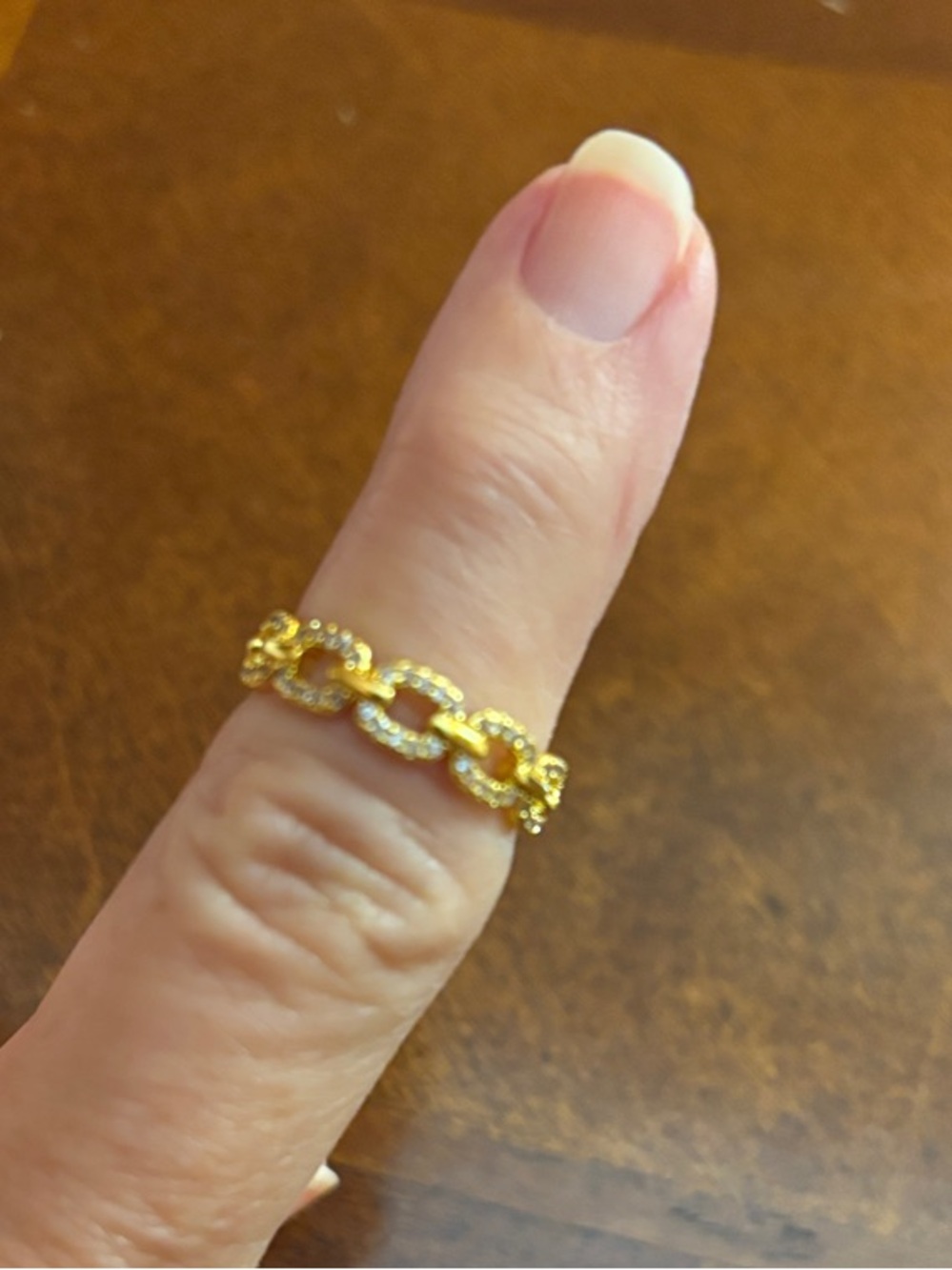 Beautiful chain link ring